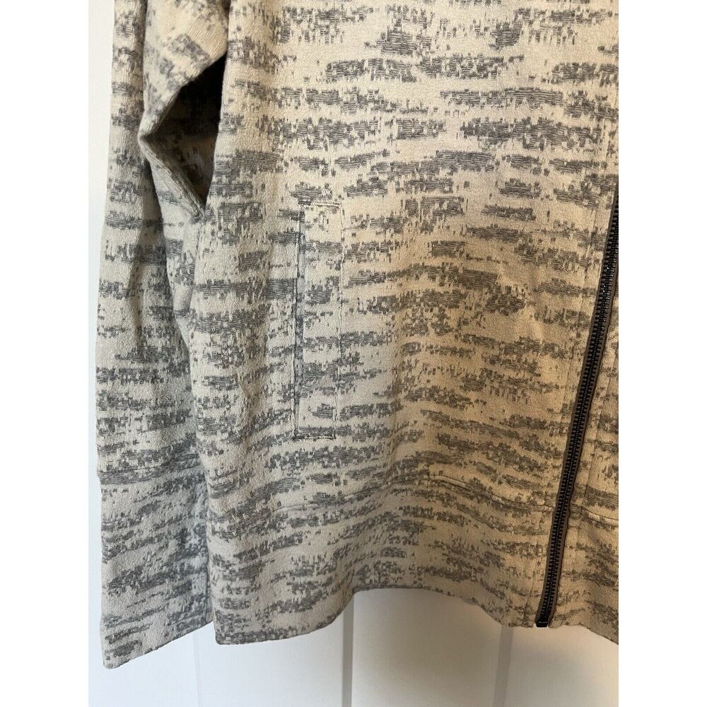 Zyia Active Jacket Womens Large Cream Gray Combo Athleisure Workout Casual Gym - Picture 3 of 6